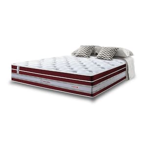 Colchão Casal De Molas Ensacadas Cama Inbox Select Euro Soft 138x188x32 Vinho