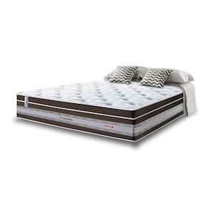 Colchão Casal De Molas Ensacadas Cama Inbox Select Euro Soft 138x188x32 Café