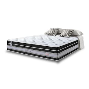 Colchão Casal De Molas Ensacadas Cama Inbox Select Euro Soft 138x188x32 Preto