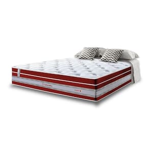 Colchão Queen De Molas Ensacadas Cama Inbox Select Euro Soft 158x198x32 Vermelho
