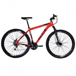 Bicicleta Aro 29 Gta Start Alumínio 27v K7 Freio Disco Mecânico Garfo Suspensão - Vermelho Tam.17