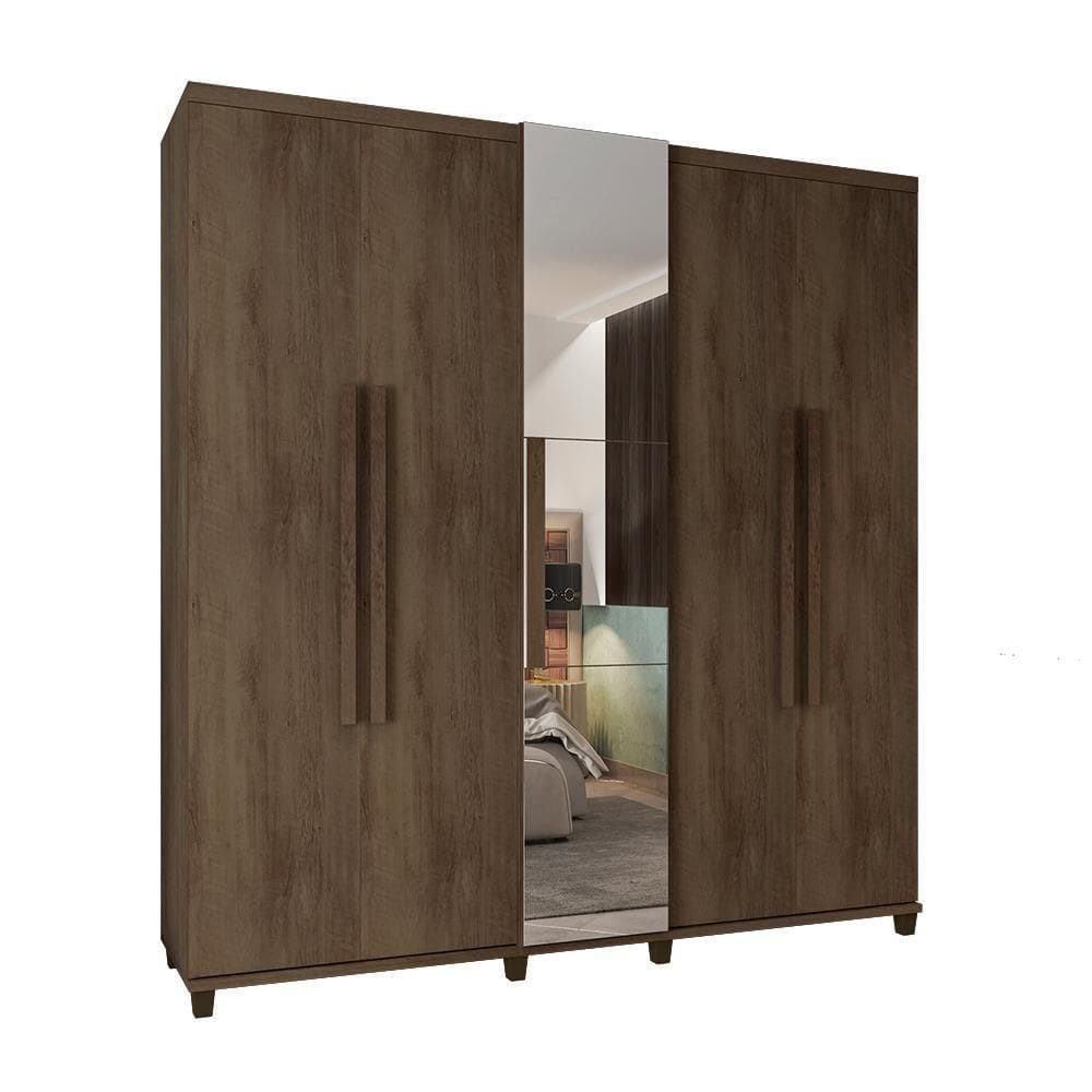 Guarda Roupa Com Espelho Amsterdam Freijó