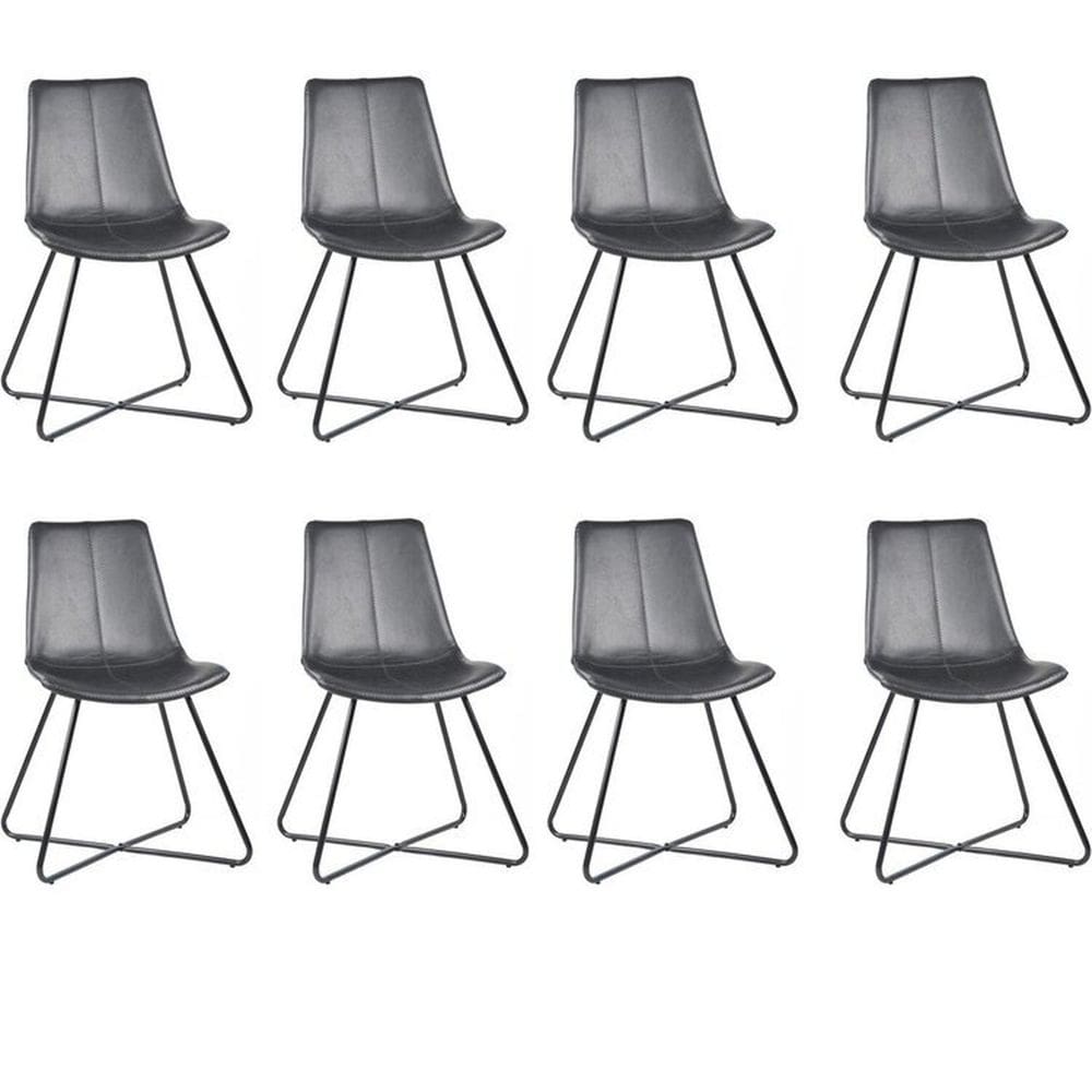 Conjunto 8 Cadeiras para Sala de Jantar Brenda Preto