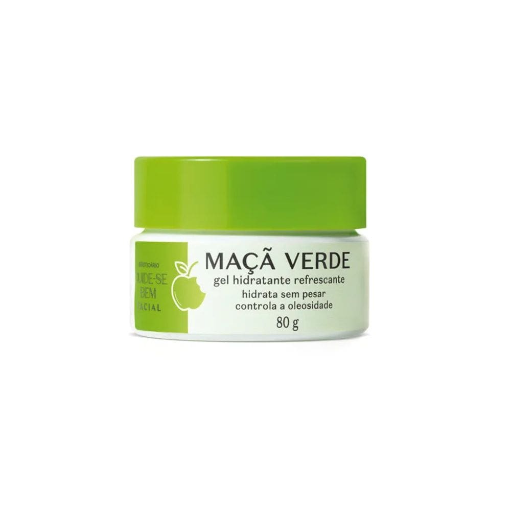 Gel Hidr Refrescante Facial Cuide-se Bem Feira Maçã Verde80g