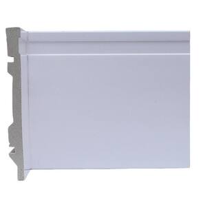 Kit com 15 Barras Rodapé de Poliestireno 15cm X 15mm Frisado 36m Branco