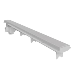 Kit 3 Ralo Linear com Tampa Cega 70 cm Astra Branco