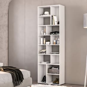 Estante para Livros 14 Nichos Dallas Branco