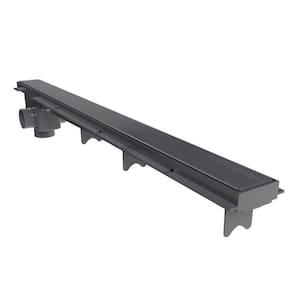 Kit 10 Ralo Linear com Tampa Cega 70 cm Astra Preto