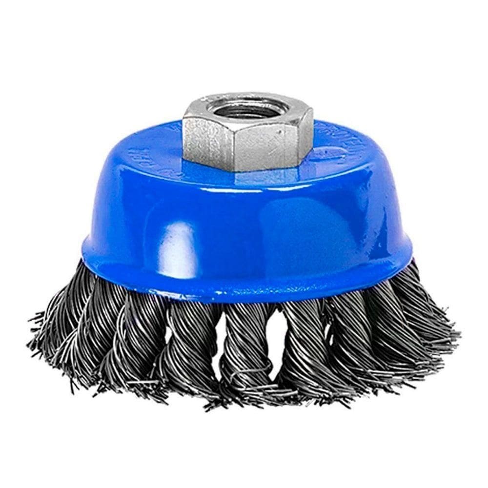 Kit 4 Escova Rotativa De Aço Para Lixadeira 65mm 2.5” Danmi