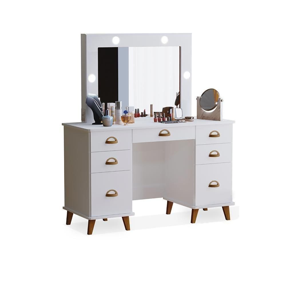 Penteadeira Com Led Paris Branco