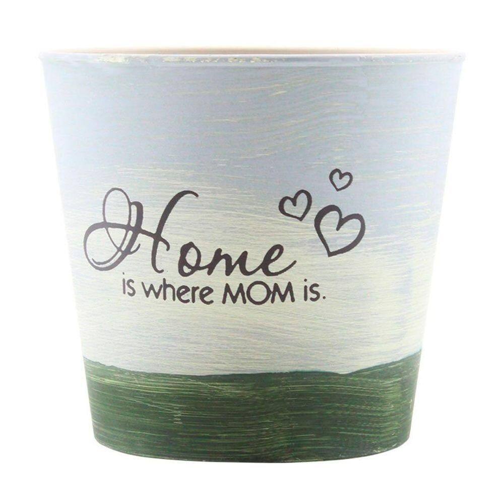 Kit 2 Mini Vasos De Planta Cachepot Estampados Decorados 12,5cm