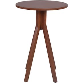 Mesa Bistrô Olímpia Em Madeira Maciça Alta 70x70x105 Castanho