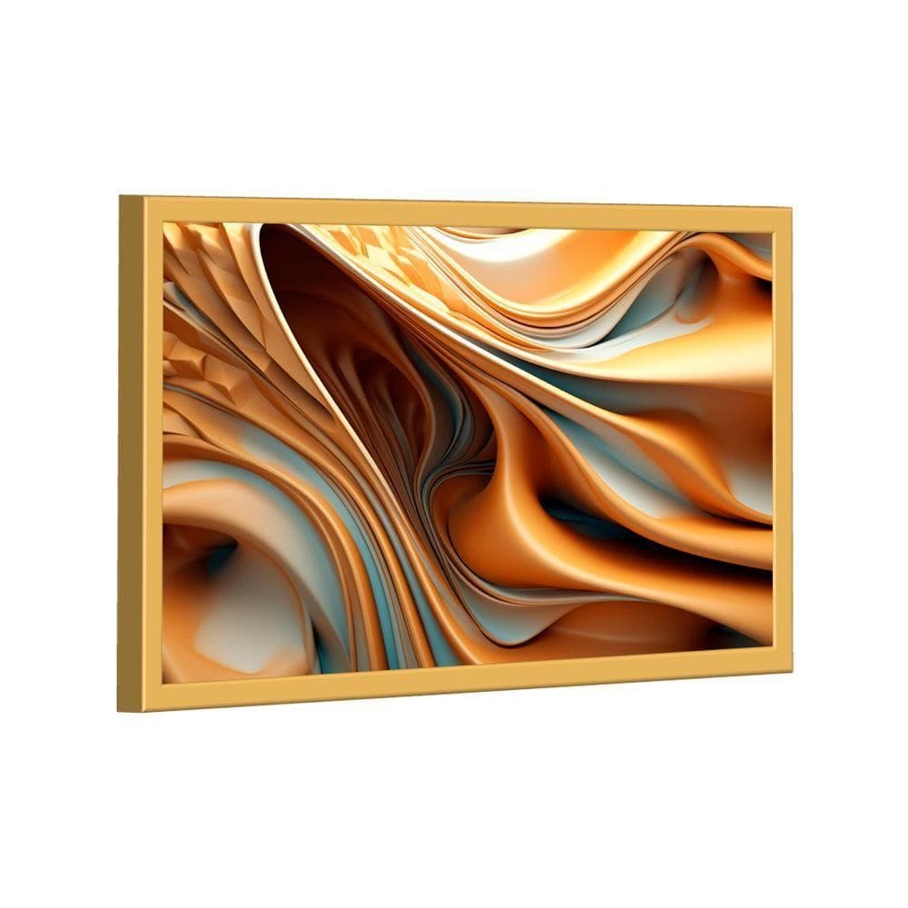 Quadro Decorativo Abstrato 3d Curvas