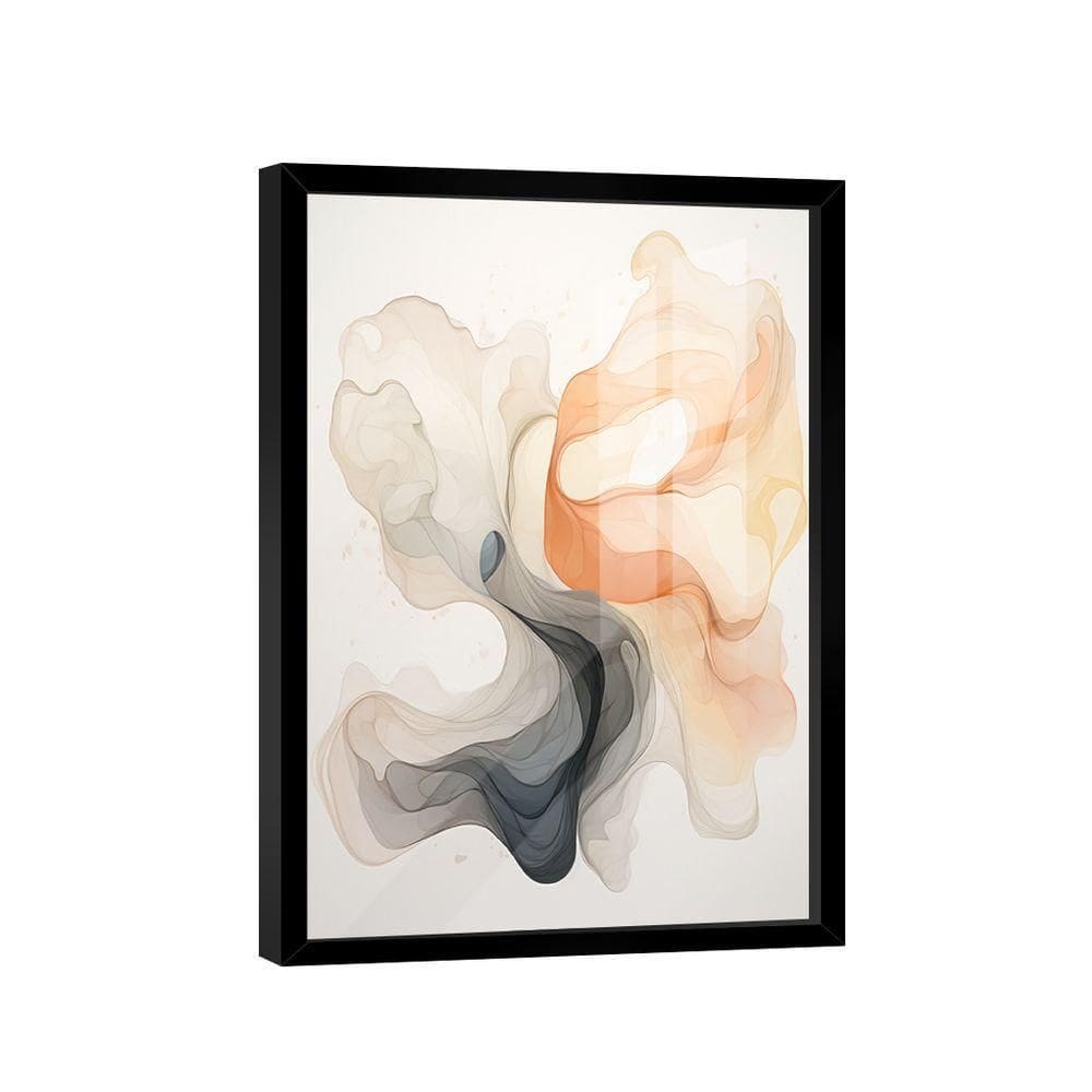 Quadro Abstrato Claro Fumaça -- Br Artes