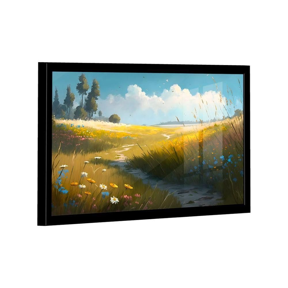 Quadro Campo De Flores -- Br Artes