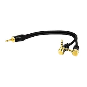 Cabo Adaptador P2 Mono Para 2 P2 Estereo 90° Graus - 3 Metros