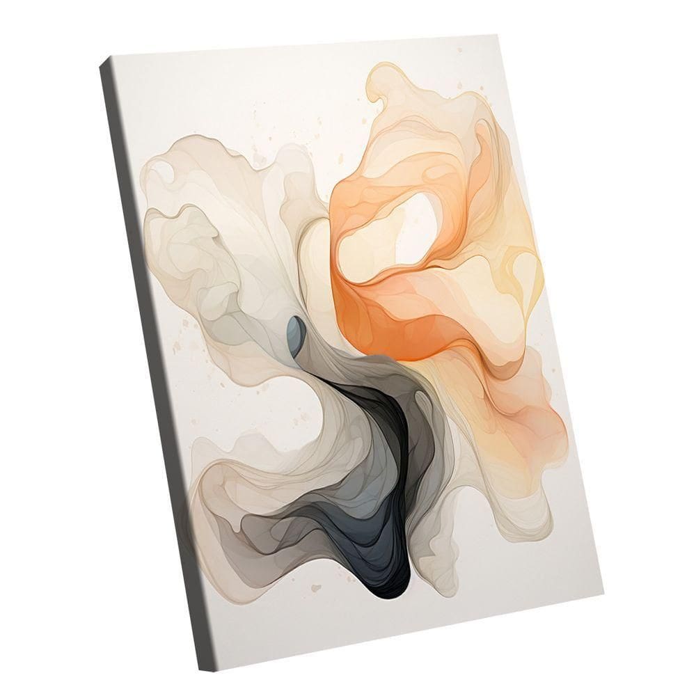 Quadro Abstrato Claro Fumaça -- Br Artes