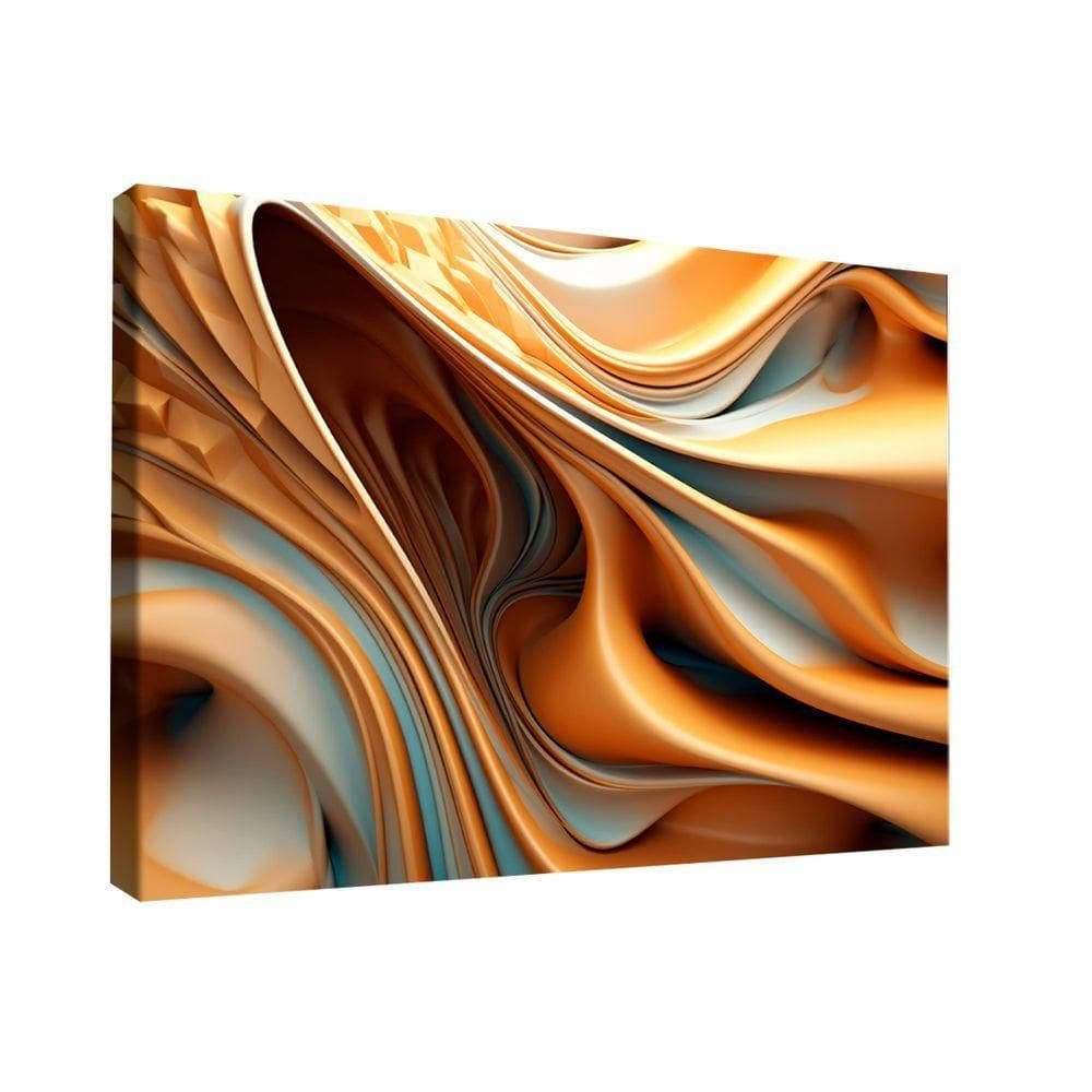 Quadro Decorativo Abstrato 3d Curvas
