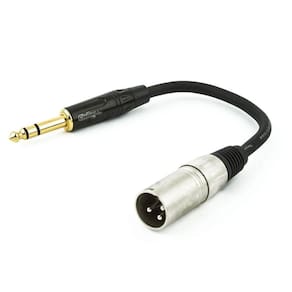 Cabo Xlr Para P10 Profissional Estereo - 50 Cm