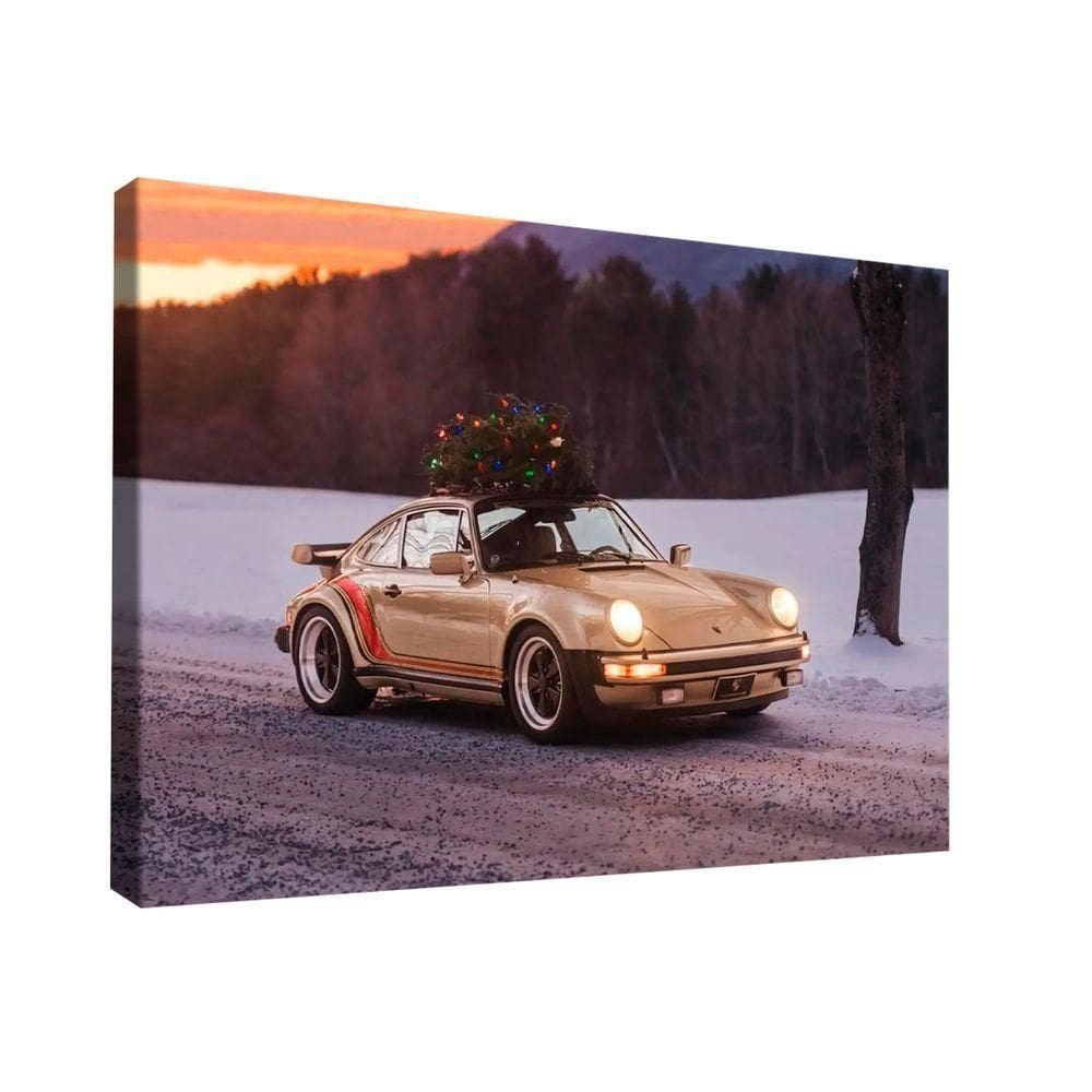 Quadro Porsche Merry Christmas -- Br Artes