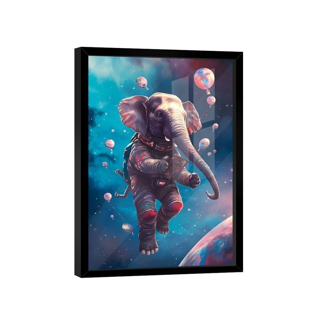 Quadro Elefante Espacial -- Br Artes