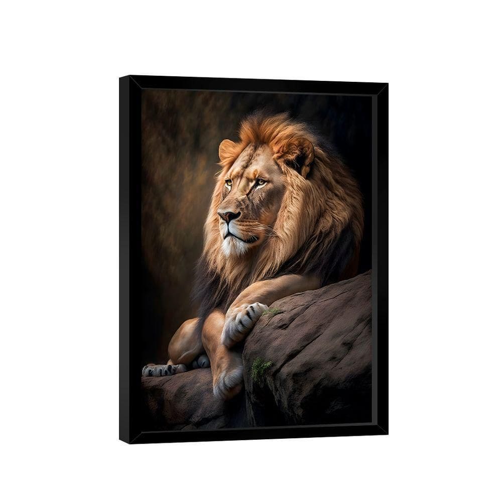 Quadro Leão Maestro -- Br Artes