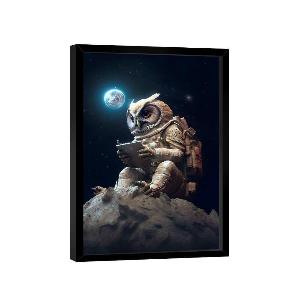 Quadro Coruja Espacial -- Br Artes