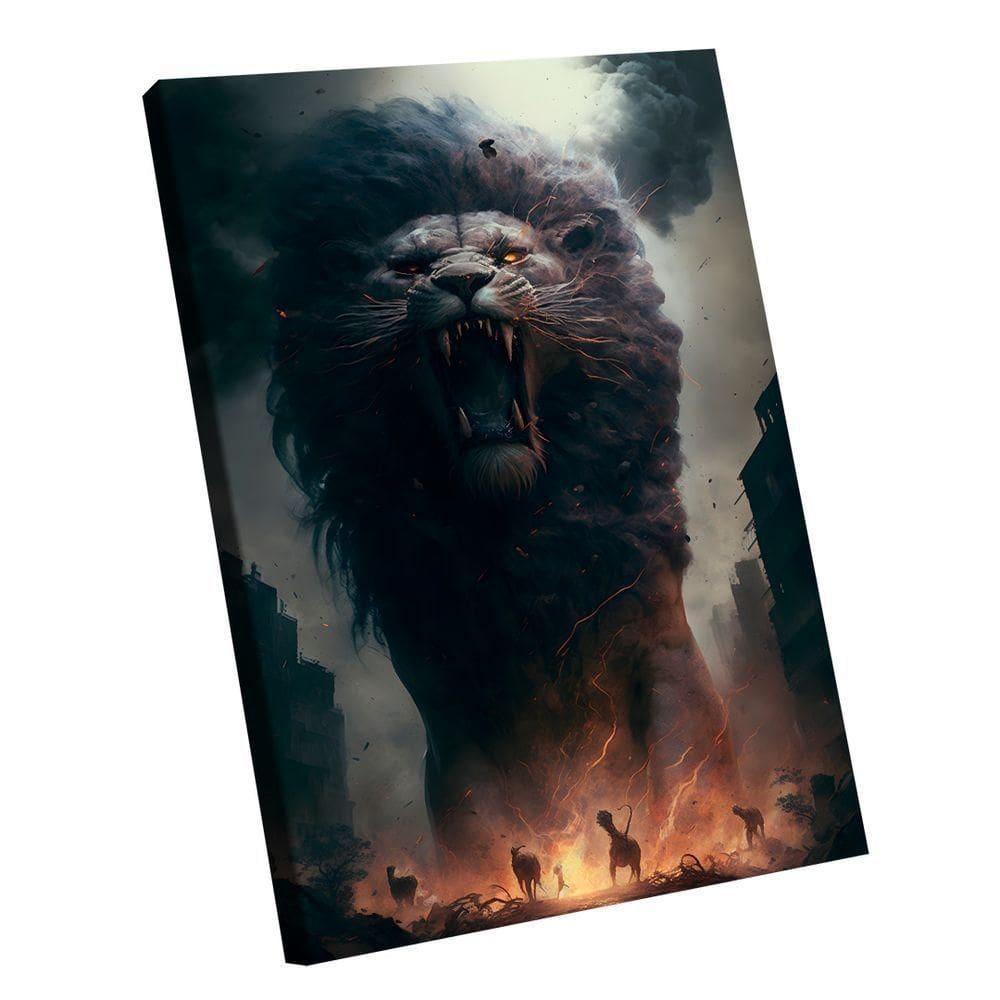 Quadro Leão Das Trevas -- Br Artes