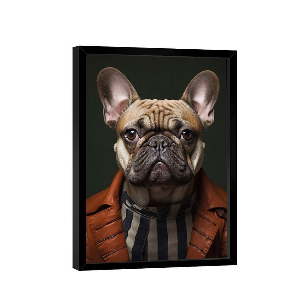 Quadro Buldogue Executivo -- Br Artes