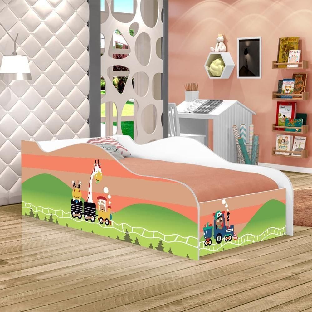 Cama Infantil Like Trem Dos Bichinhos