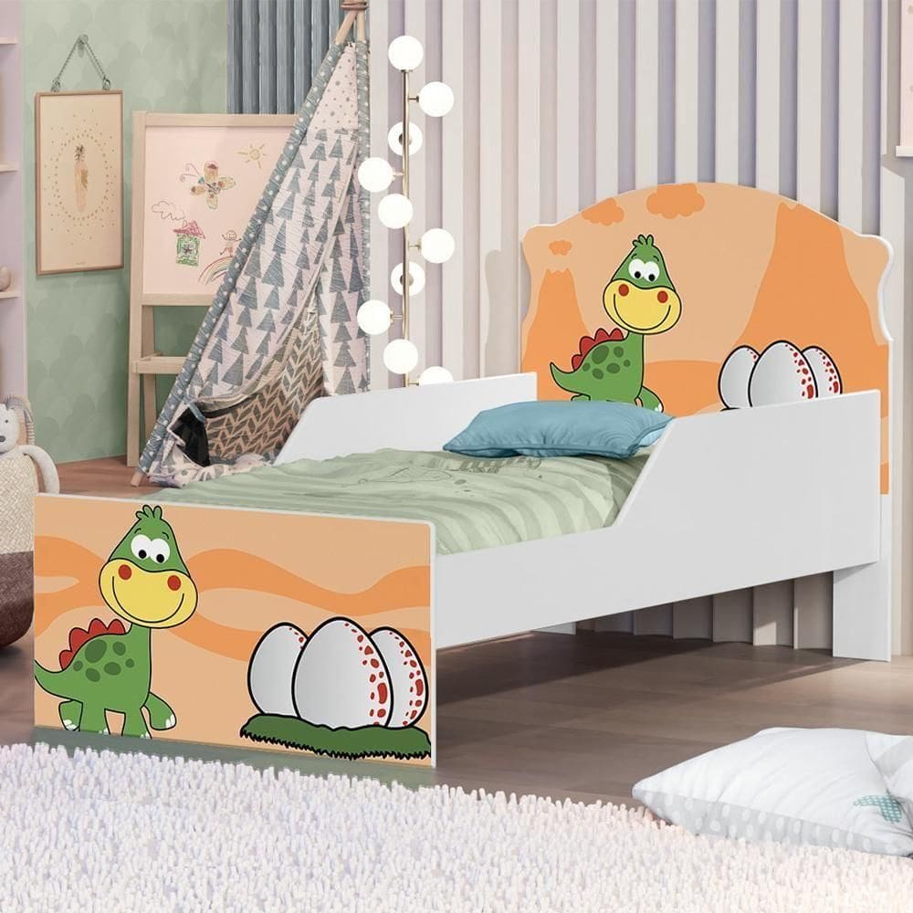 Cama Infantil Dino Teen Com Colchão