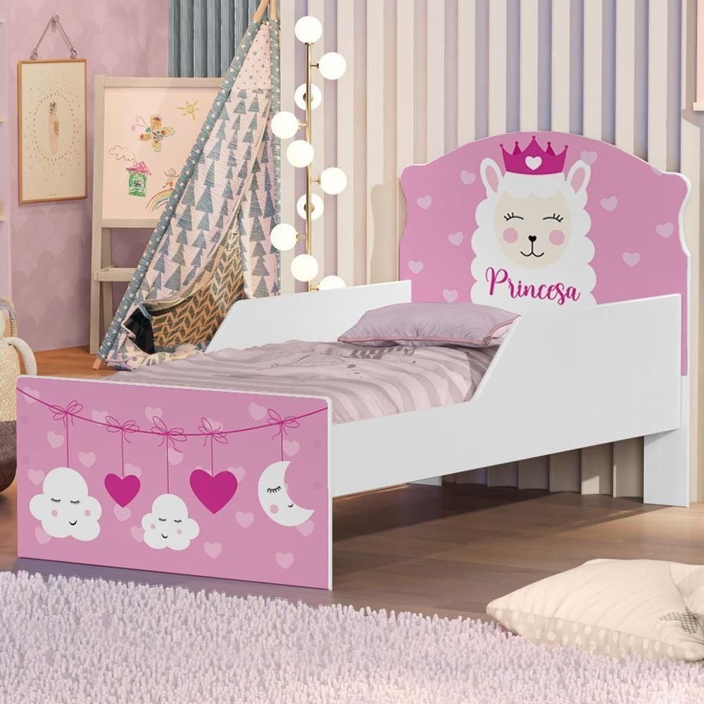Cama Infantil Sonho Da Lhama Com Colchão