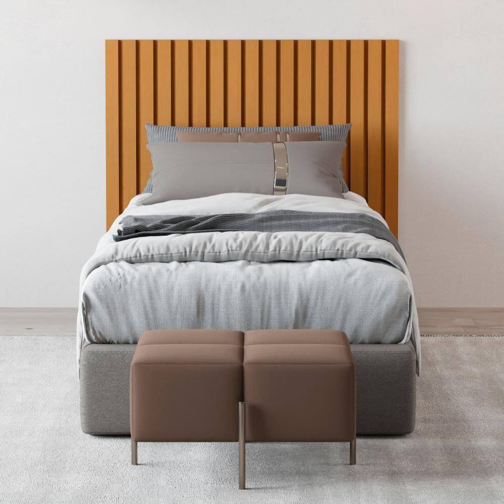 Cabeceira Para Cama De Solteiro Ripada Ragusa Nature | Casas Bahia