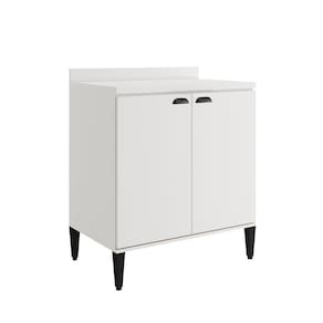 Balcão De Cozinha 800mm C/ Tampo Lótus Carraro Branco