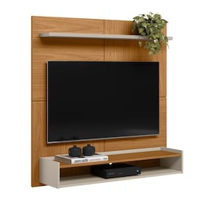 Home Painel Chanfrado Para Tv Ate 50\` Maia Nature Off-white