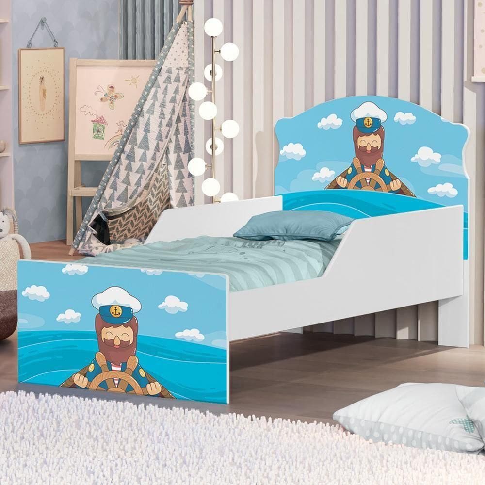 Cama Infantil Marinheiro Com Colchão