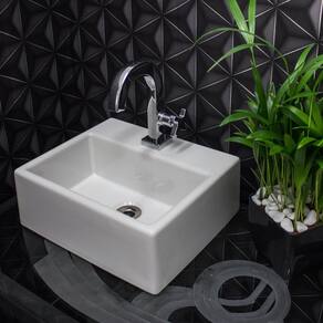 Cuba de Apoio St . Quadradeck40 40cm X 40cm X 15cm Branco