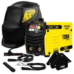 Kit Maquina De Solda Inversora Mma 4 Esquadros + Mascara de Solda