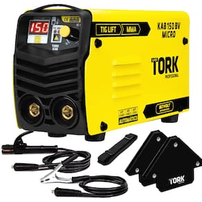 Maquina De Solda Inversora 150A Mma Ie-6150 220V + 2 Esquadro Magnético 12 Kg - Em-9012