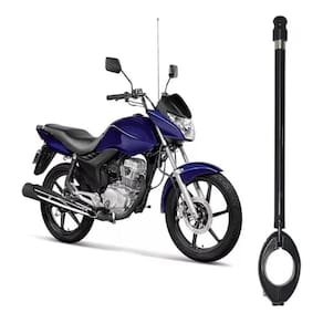 Antena Corta Pipa Moto Retrátil Anti Cerol Guidao Aço Inox