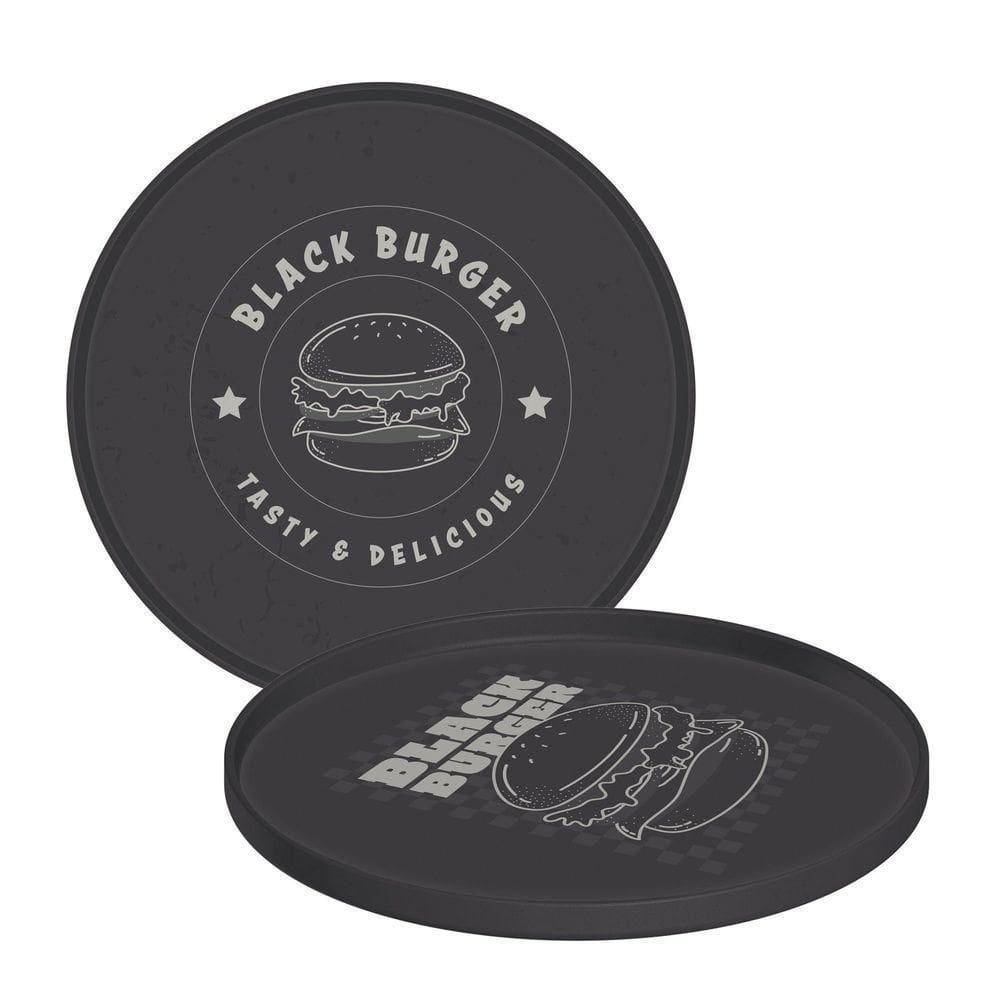 Prato Tramontina Black Burger Em Polipropileno Cinza Tramontina