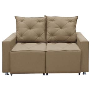 Sofá Retrátil 2 Lugares Bariloche 1.80cm Star Confort Capuccino