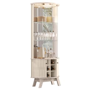 Cristaleira Com 2 Prateleiras Placência Calacata Off White