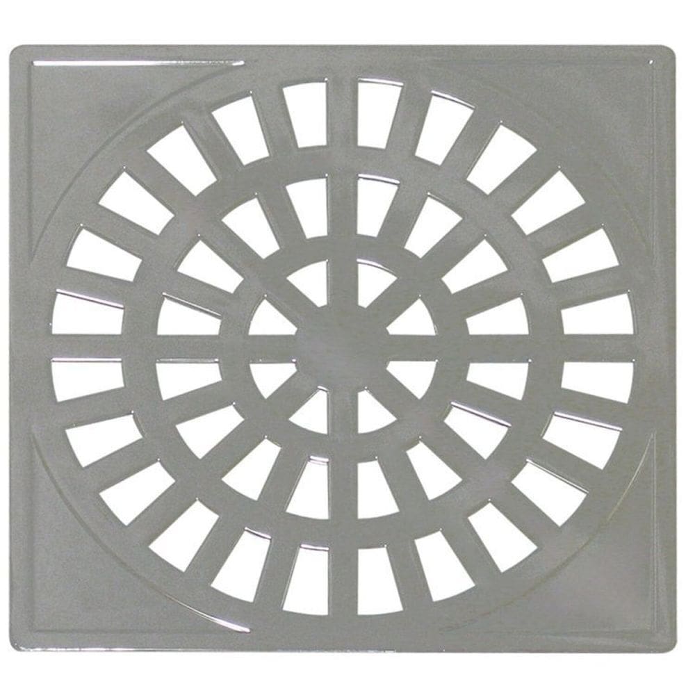 Kit 3 Grelha Quadrada 15x15cm em ABS Cromado