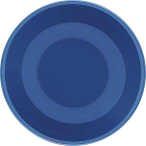 Kit 2 Pratos Fundos Unni Blue Oxford Cerâmica 20,5cm