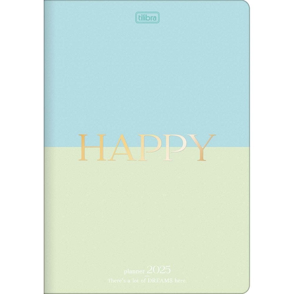 Planner Grampeado 17,8 x 25,4 cm Happy 90 G 2025 Tilibra 4316