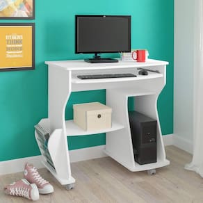 Mesa para Computador 160 com 3 Nichos e Porta Revistas