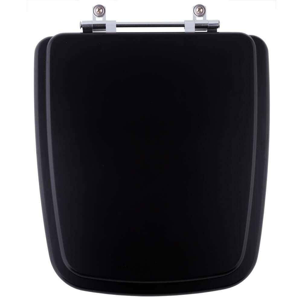 Tampa De Privada Sanitaria Poliester Boss Matte Black Fosco Preto Para Louça Incepa
