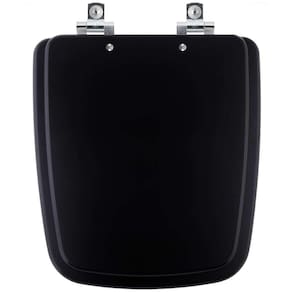 Assento Sanitario Fechamento Lento Boss Matte Black Preto Fosco Para Louça Incepa 6lpf