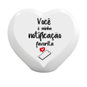 Luminária Coração Minha Notificação Preferida